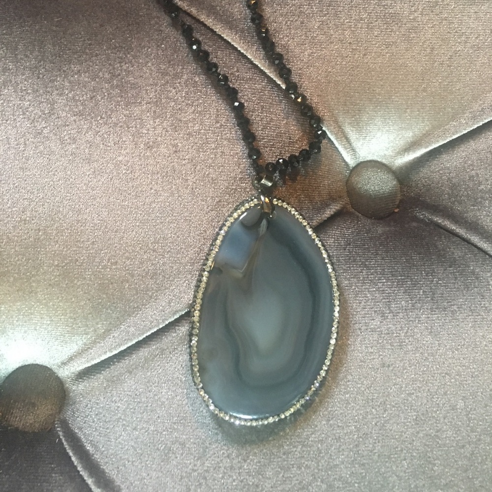 Necklace Geode Stone