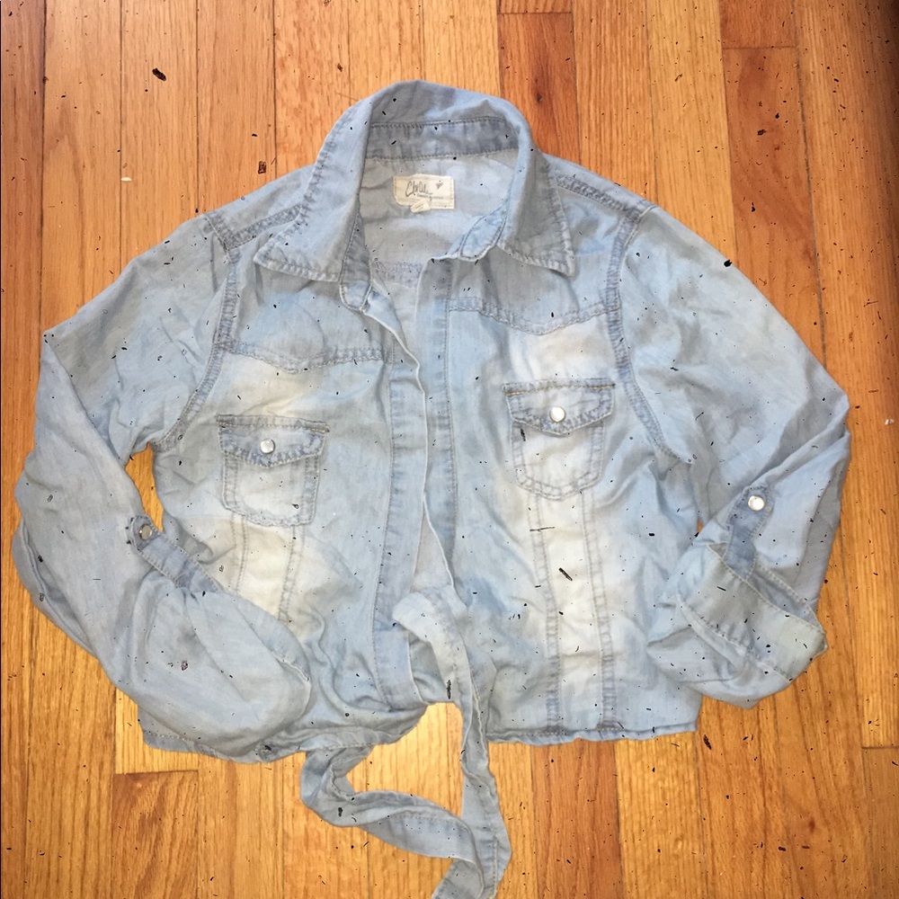 Light denim cardigan!