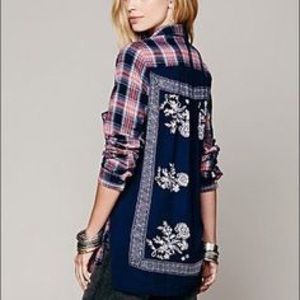 Free People Bandana Flannel