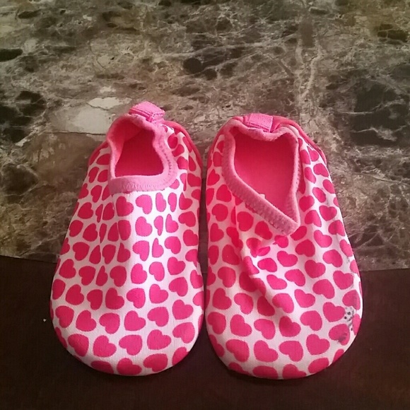 Other - Baby size 3-4 shoes with pink hearts