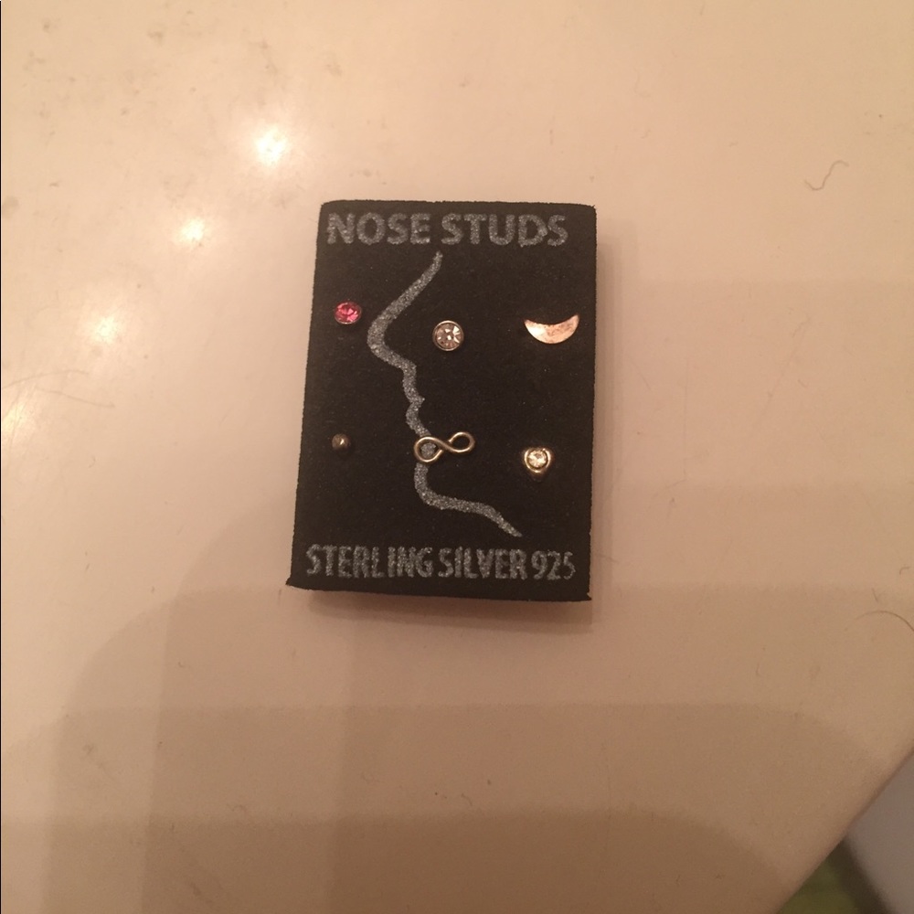 Silver nose rings