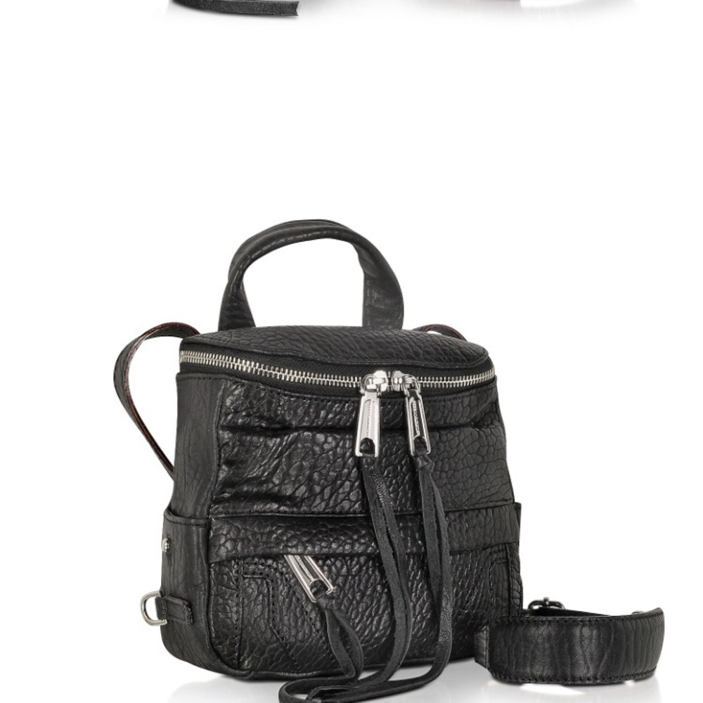 Rebecca Minkoff Mini Zach Leather Crossbody Black