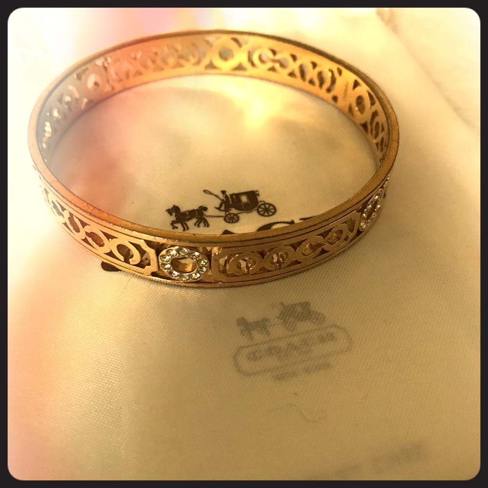 Gold Coach bracelet