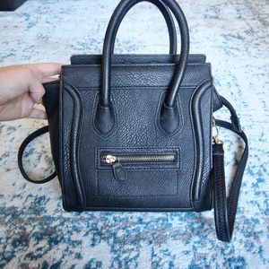 Dailylook Mini Structured Black Handbag