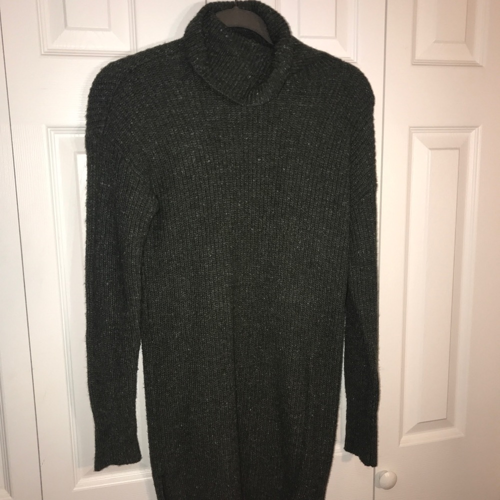 Combat green sweater dress