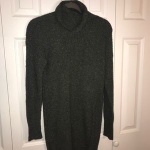 Combat green sweater dress