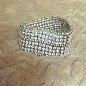 Beautiful silver and crystal bracelet