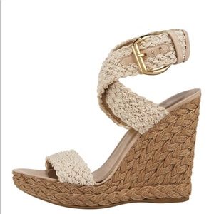 Stuart Weitzman Alex Crochet Espradille Wedge 6