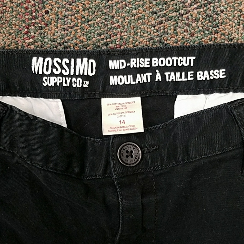 Black Flare Pants sz 14 by Mossimo - Picture 2 of 3