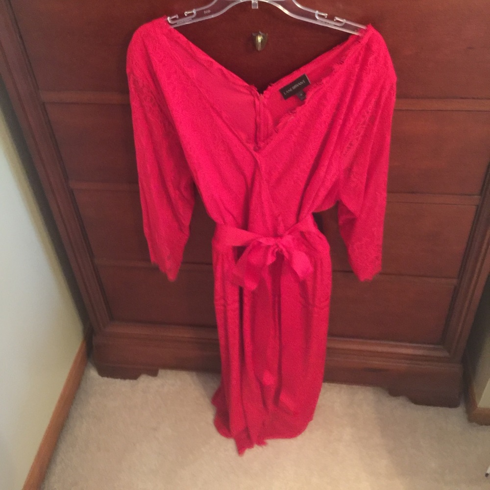 Lane Bryant Red Wrap Dress