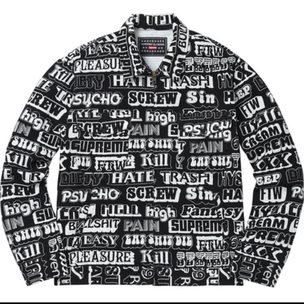 Supreme Hysteric Glamour Text Work Jacket