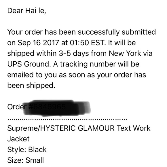 Supreme Hysteric Glamour Text Work Jacket - Picture 2 of 2