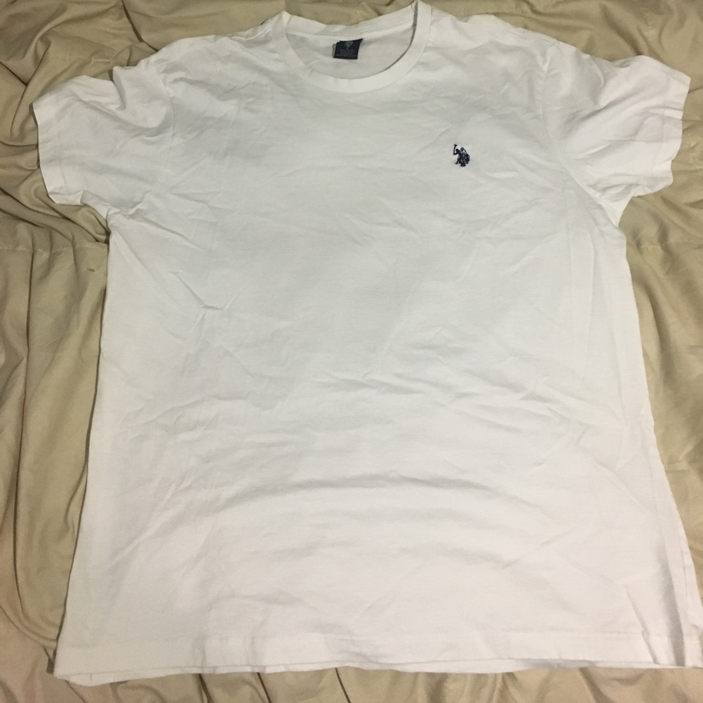 U.S. Polo ASSN white tee shirt