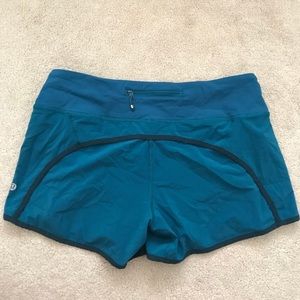 Lululemon Run Times Shorts- Tofino Teal