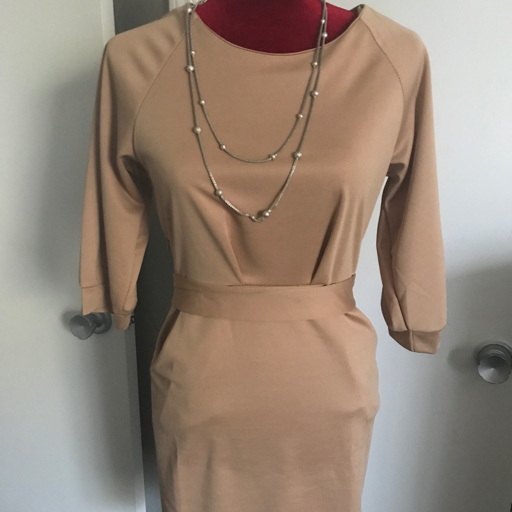 Three quarter length sleeve, dress NWOT