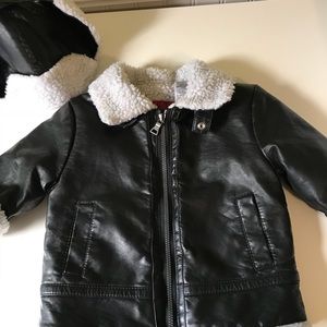 Baby GUESS bomber coat and hat