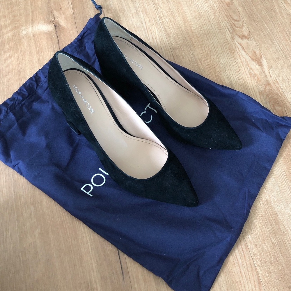Pour La Victoire Val Block Heel Pump, Size 7.5