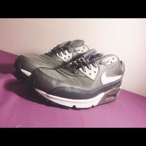 Grey and white Nike Air Max