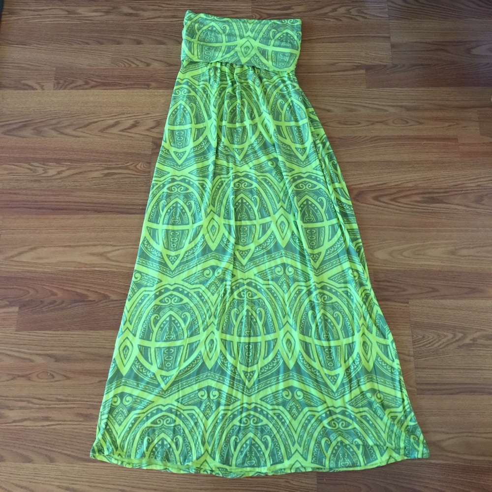 Manuhealii Maxi strapless dress S
