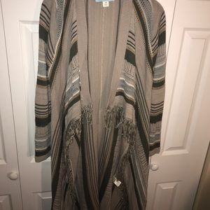 Long stripped sweater