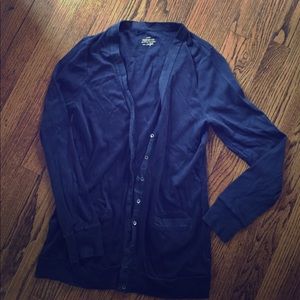 Jcrew Navy Boyfriend Style Cardigan