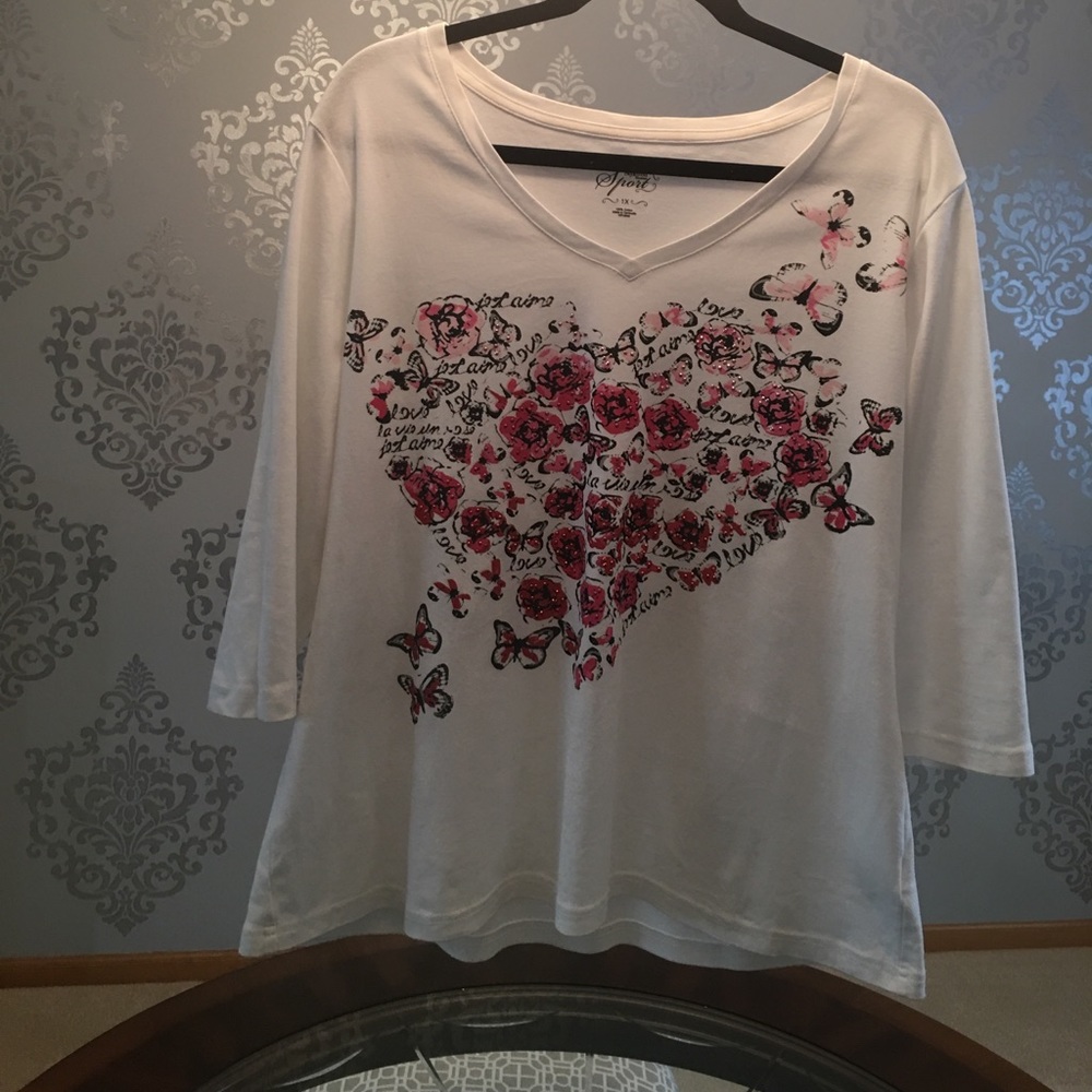 Size 1X Style & Co Sport top. 100% cotton