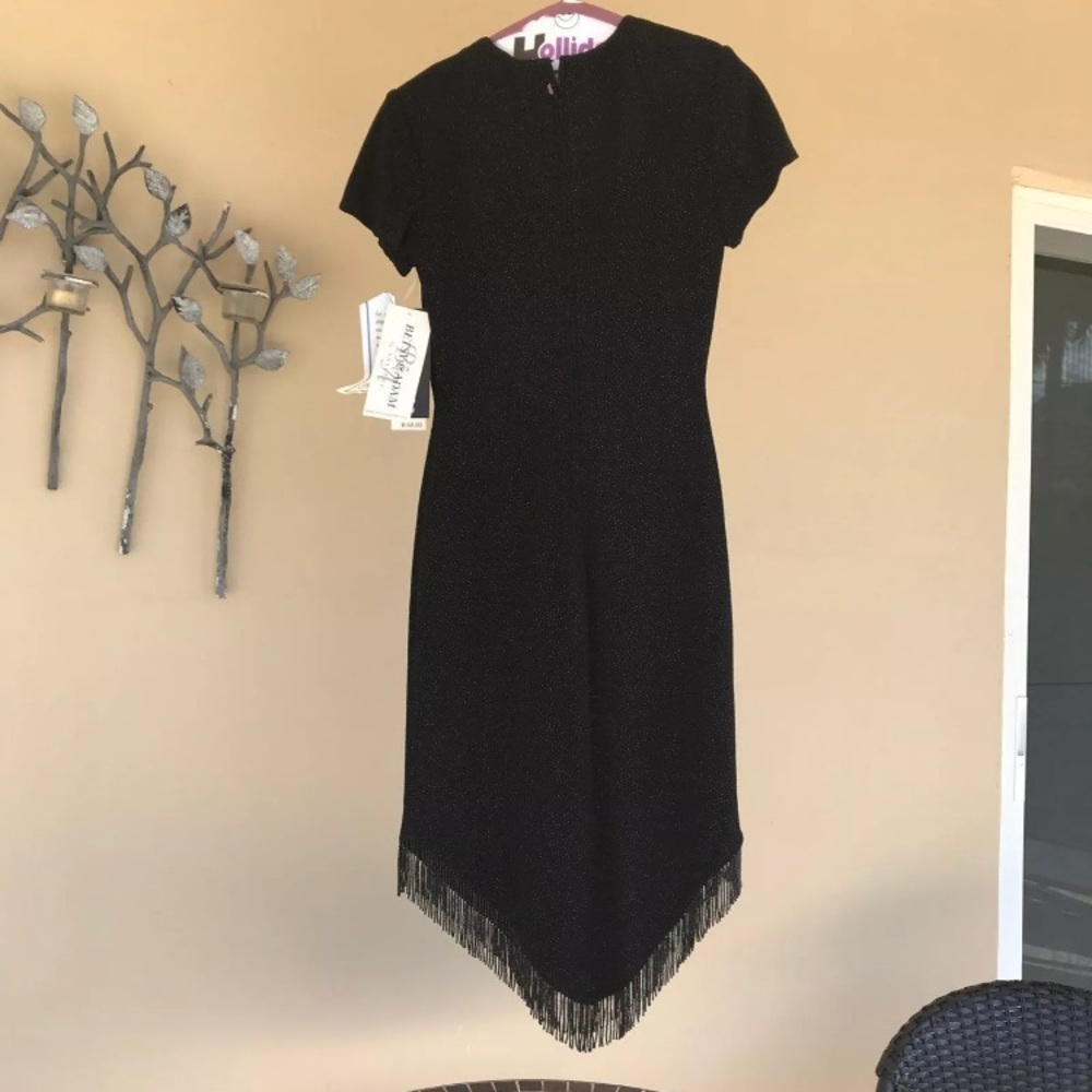 Sparkly Black Dress Size 4 Petite