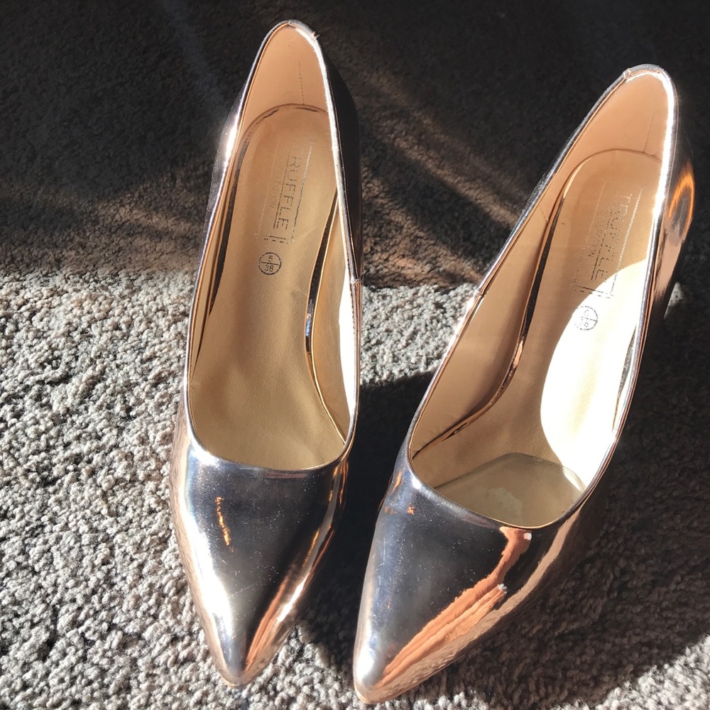 Rose gold heels 4”