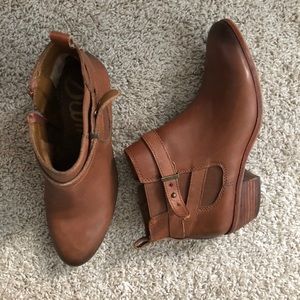 Sam Edelman brown leather ankle boots size 6.5