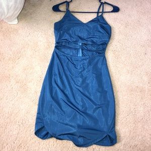 Tight fit blue dress