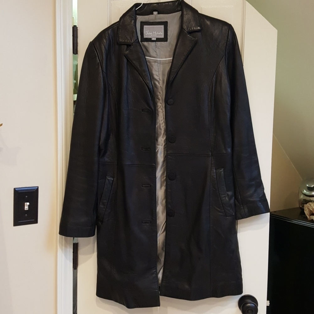 Beautiful Leather Juliet  Michelle Coat size M