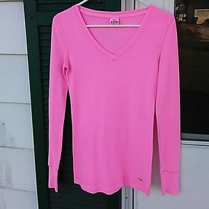 PINK Victoria's Secret Tops - VS PINK thermal shirt! Cute! PINK Victoria's Secret Tops - VS PINK thermal shirt! Cute!