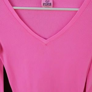 PINK Victoria's Secret Tops - VS PINK thermal shirt! Cute! PINK Victoria's Secret Tops - VS PINK thermal shirt! Cute!