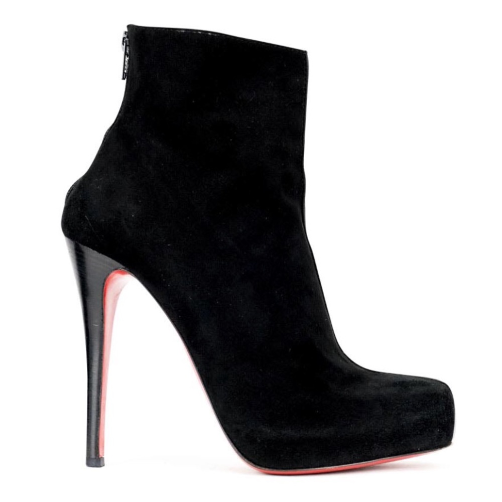Christian Louboutin Suede Ankle Booties
