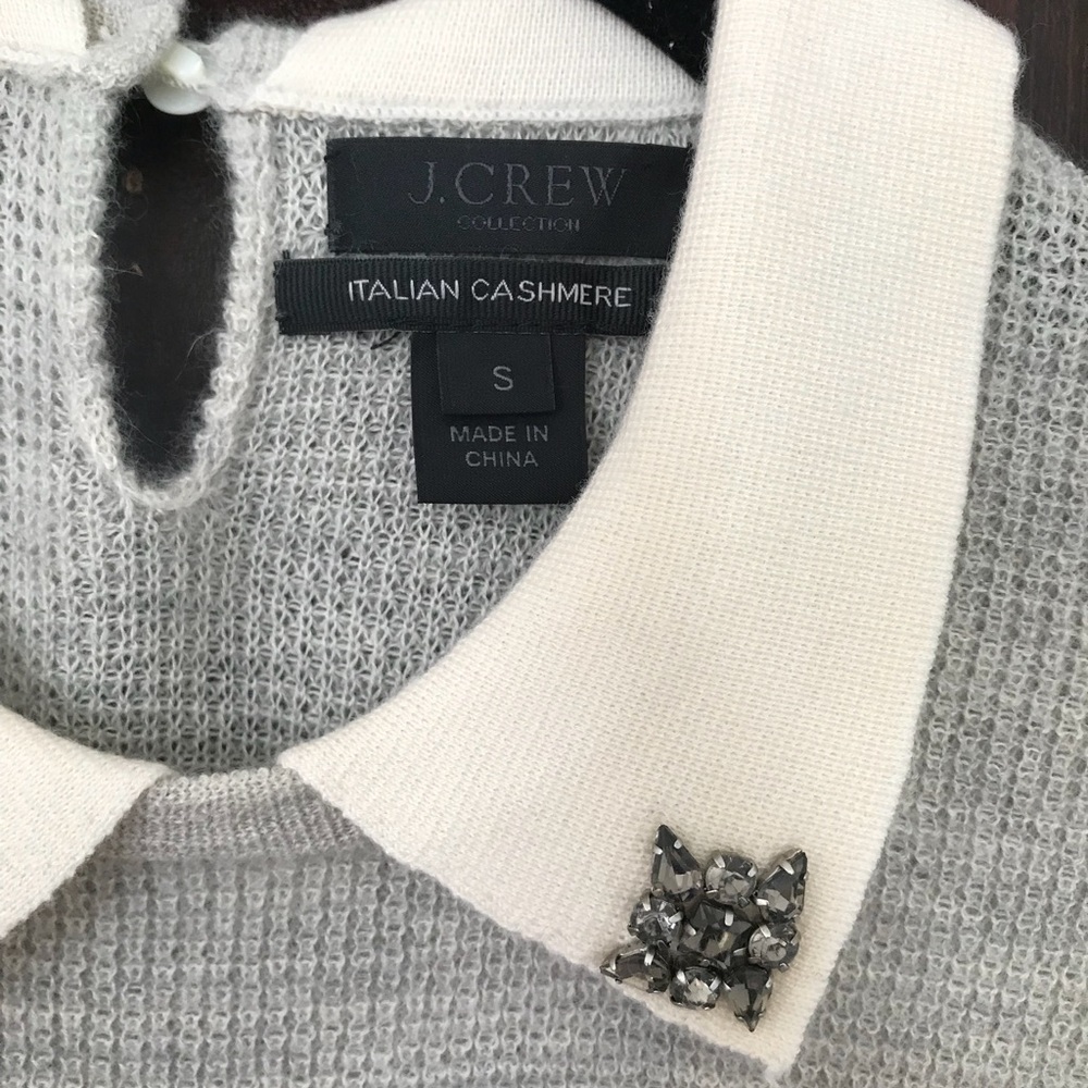 J.Crew short sleeved cashmere sweater