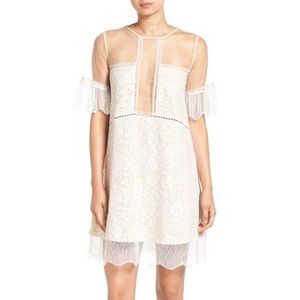 Kendall & Kylie lace panel trapeze dress