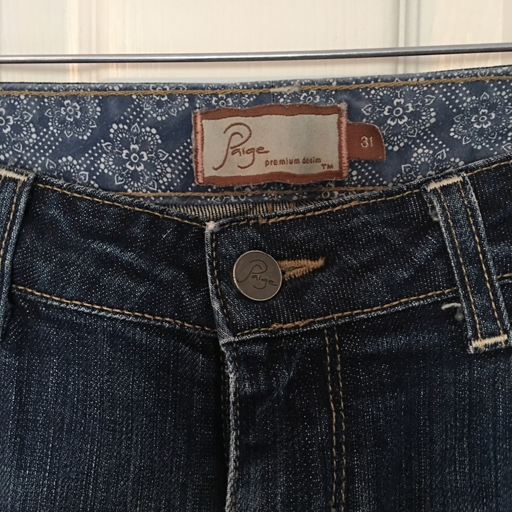 Dark wash Paige denim jeans size 31