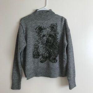 Anthropologie Puppy Sweater Pullover