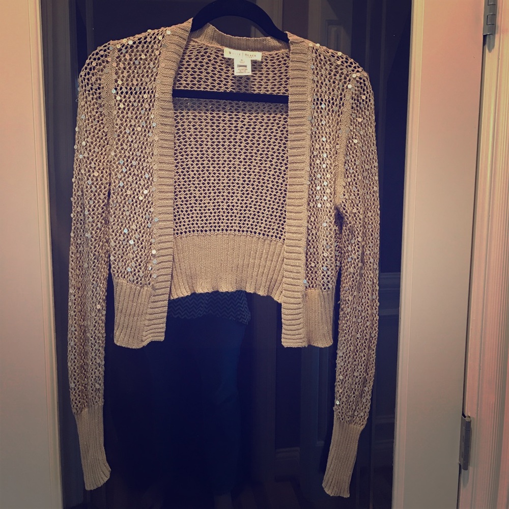 WHBM cropped cardigan.