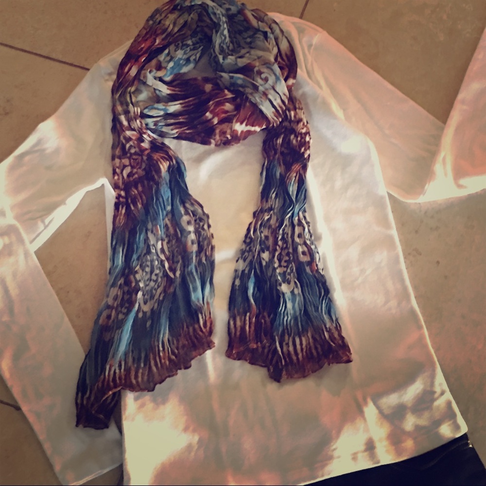 Gorgeous printed silk scarf