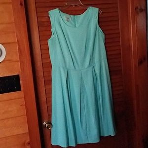 Dressbarn mint green sleeveless dress size 14w
