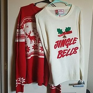 Bundle of 2 Christmas/ holiday  sweaters