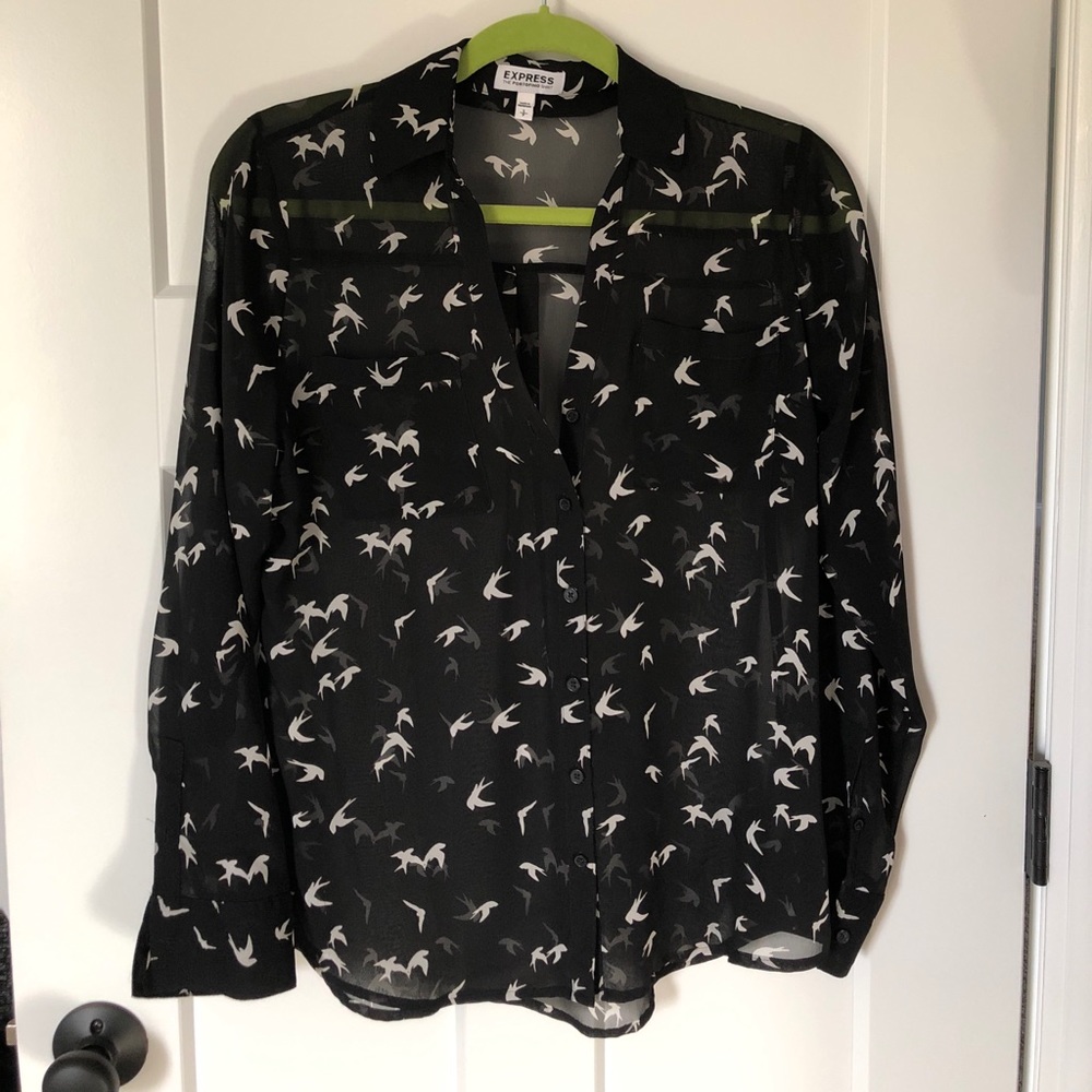 Express button down blouse