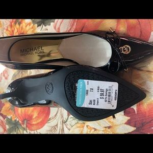 Black Michael Kors heels (never worn)