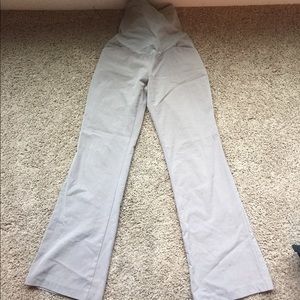 Khaki maternity pants