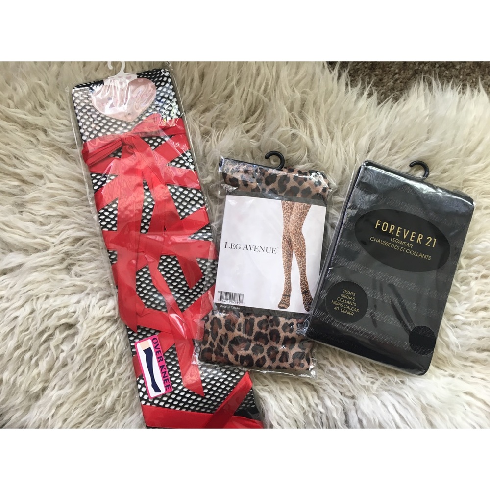 ✨ Bundle of 3 Festive Tights  NWOT ✨