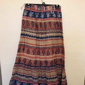 Long tribal skirt