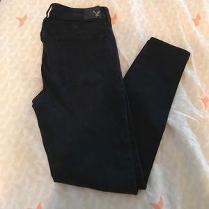 American Eagle high rise jegging Black