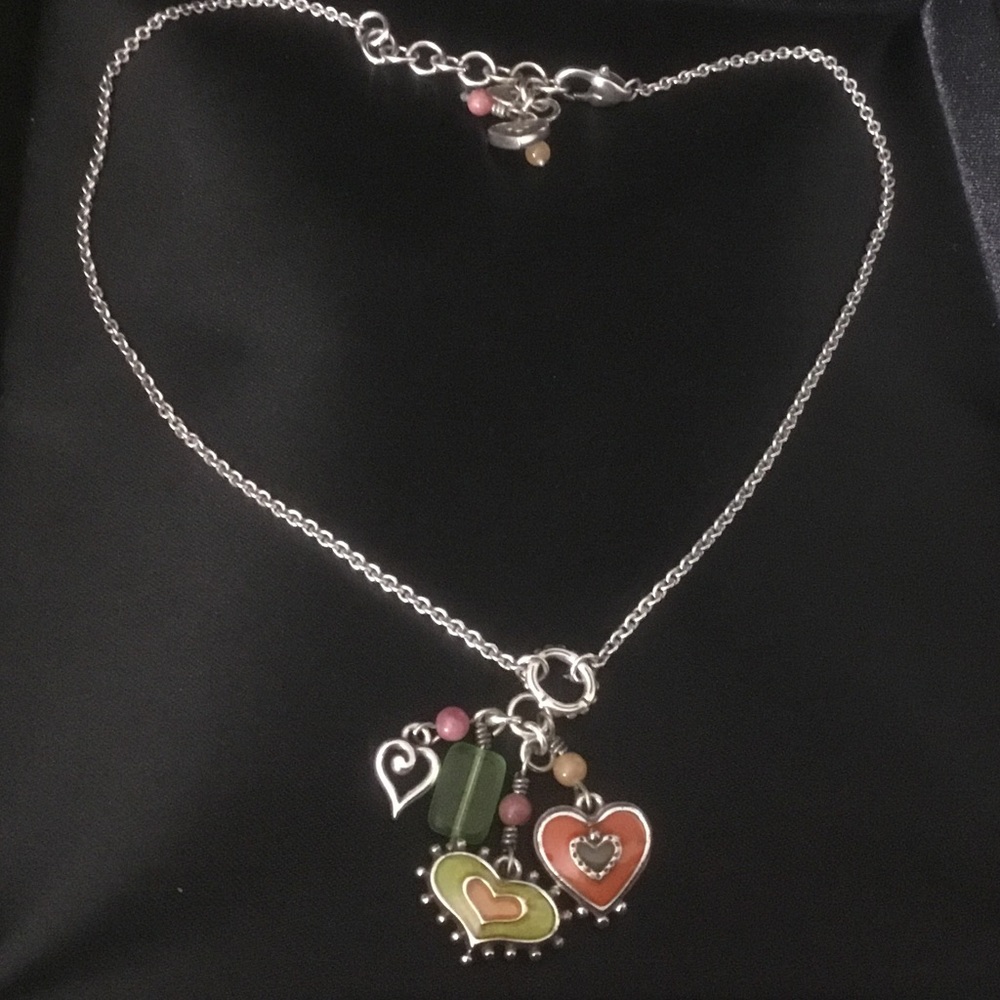 Brighton Multi Colored Hearts Necklace