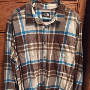 Mens North Face Flannel
